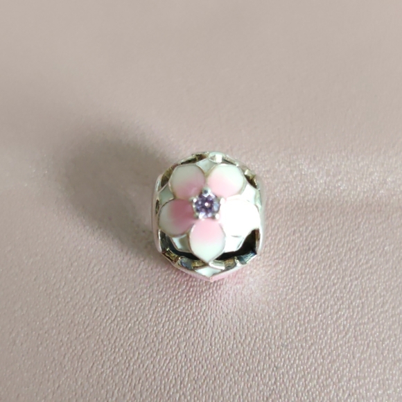 Pandora Jewelry - PANDORA openwork pink magnolia flower charm Pandora Jewelry - PANDORA openwork pink magnolia flower charm